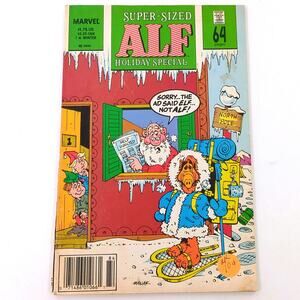 Vintage 1989 ALF Super-Sized Holiday Special #1 Comic Book Marvel Comics 64 Page
